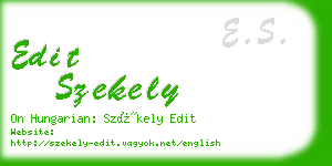 edit szekely business card